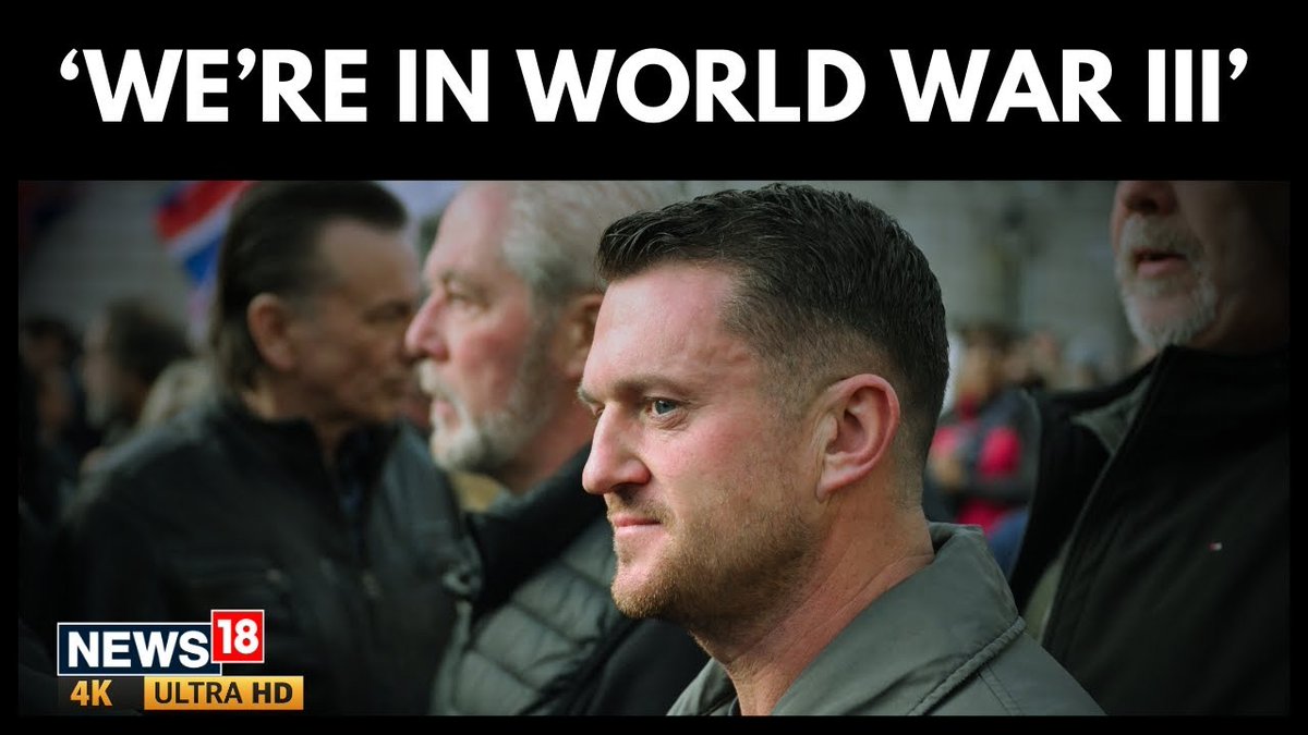 #WATCH | British activist Tommy Robinson claims a “third world war” is already underway and urges US intervention, linking global conflicts to ideological and immigration issues amid heated debate and controversy. Akanksha Swarup in #Exclusive conversation with British activist Tommy Robinson 🇬🇧 | #Iran #UnitedStates #Khamenei #IranRevolution2026 #IranProtests
