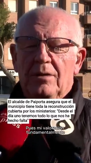 El alcalde de Paiporta asegura que el municipio tiene toda la reconstrucción cubierta por parte de los ministerios: "Desde el día uno tenemos todo lo que nos ha hecho falta"