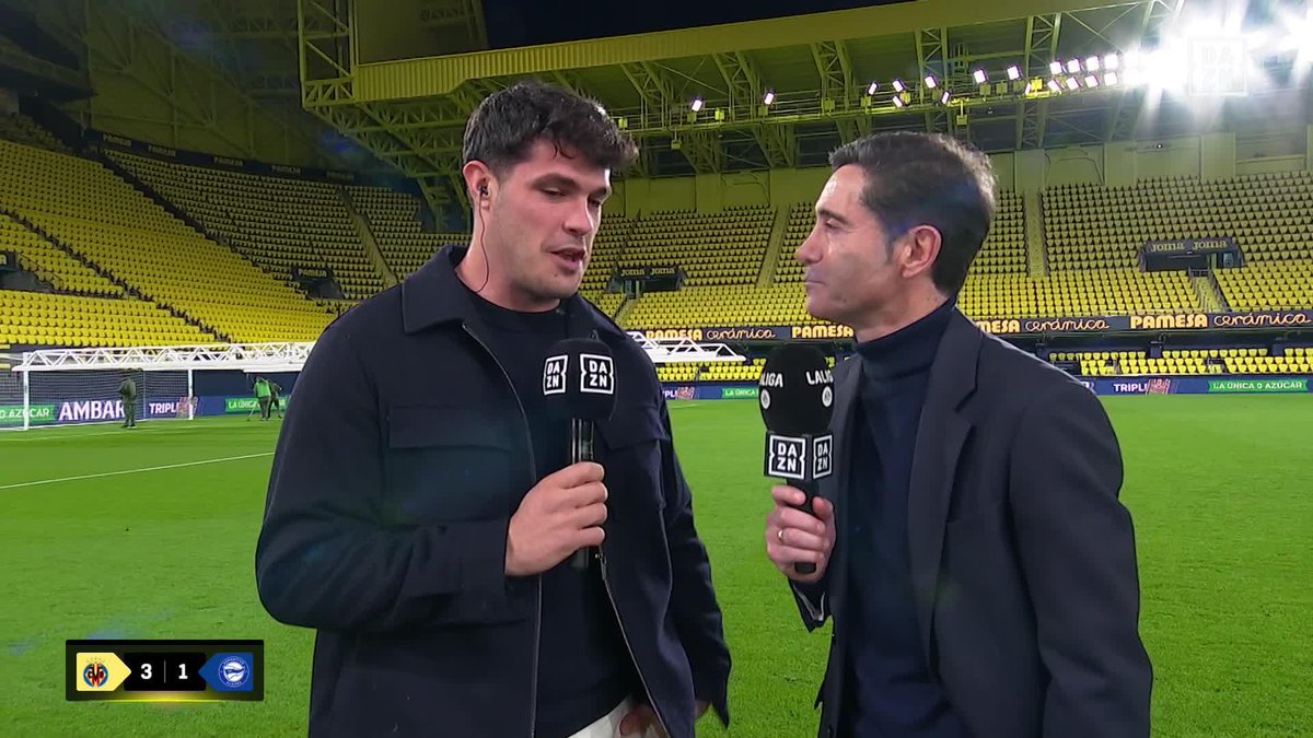 🗣️ “Estoy muy feliz y muy contento. Estoy donde quiero estar” Marcelino despeja las dudas sobre su renovación con el Villarreal en el micrófono de Javier Valle #LALIGAenDAZN ⚽️