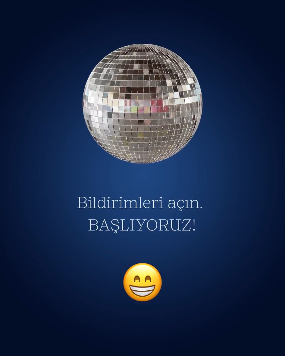 Kapıyı kapatın. 🪩 Başlıyoruz!