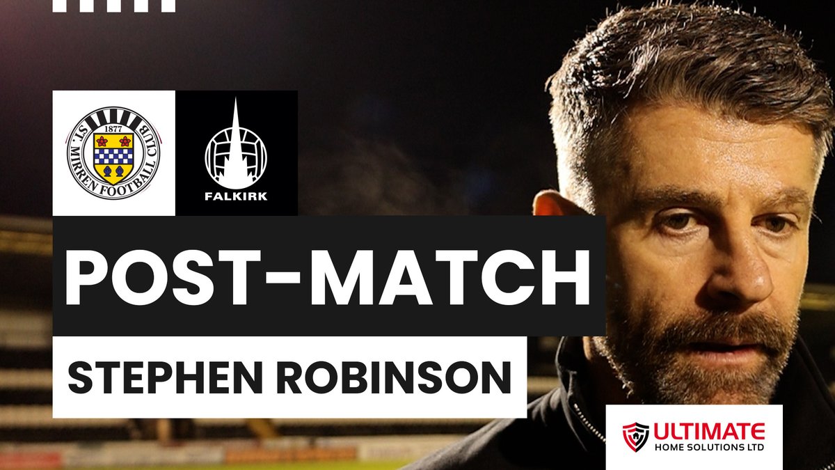 Manager Stephen Robinson gave his thoughts following today's defeat against Falkirk.