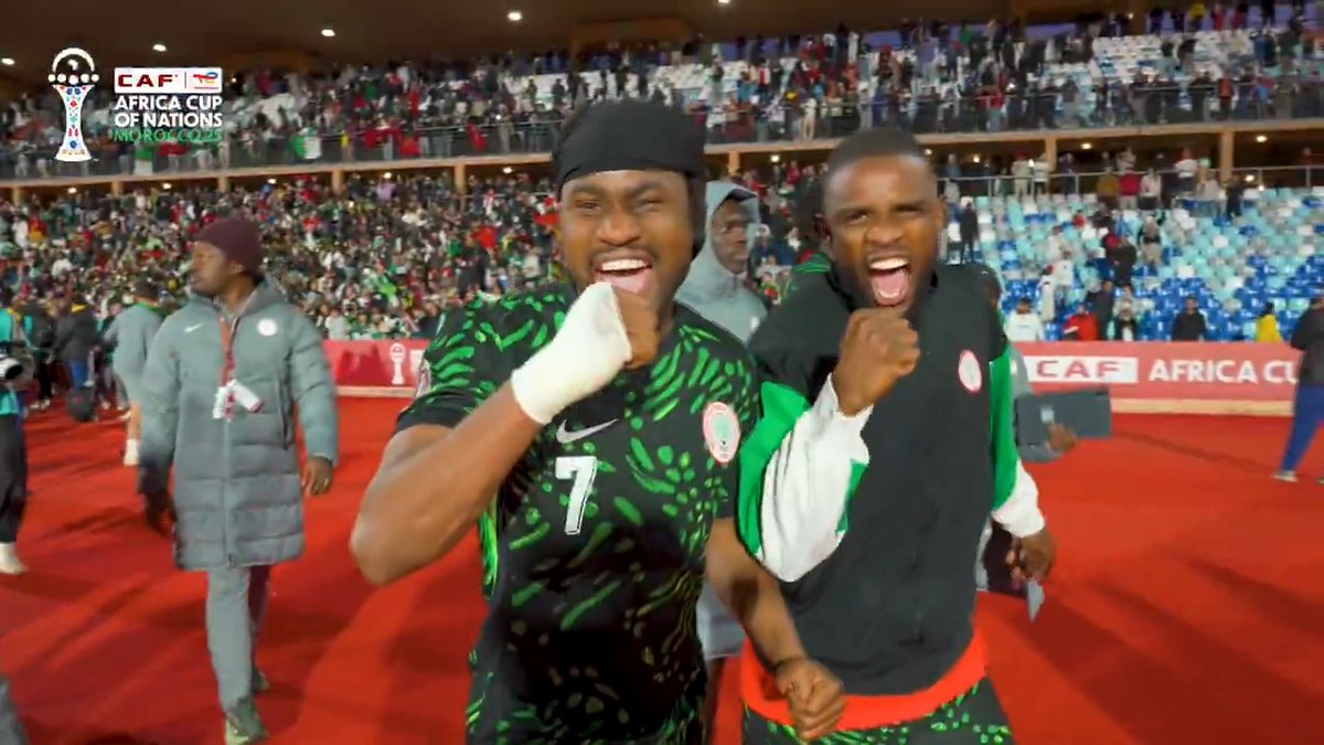 See as jersey be like Afang... How the ball no go sweet? You sef check am nau... 🇳🇬💚 #TotalEnergiesAFCON2025 | #WeCelebrateDifferent