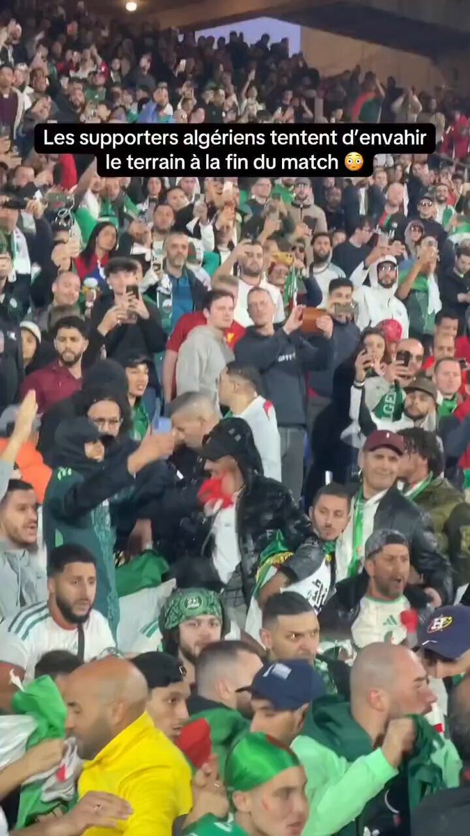 🇩🇿 Pourquoi ce sont toujours les mêmes ? Les Algériens tentent d'envahir le terrain, c'est une tradition chez eux?