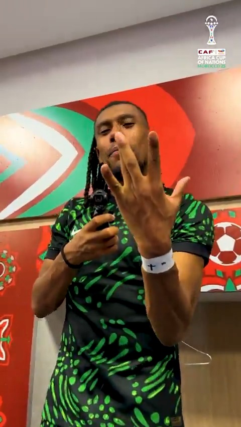 W W W. Nigeria spelling out the victory. 🇳🇬🙌 #TotalEnergiesAFCON2025