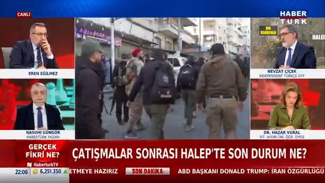 Çatışmalar sonrası Halep'te son durum ne? Independent Türkçe Genel Yayın Yönetmeni Nevzat Çiçek #GerçekFikriNe'de yanıtladı.