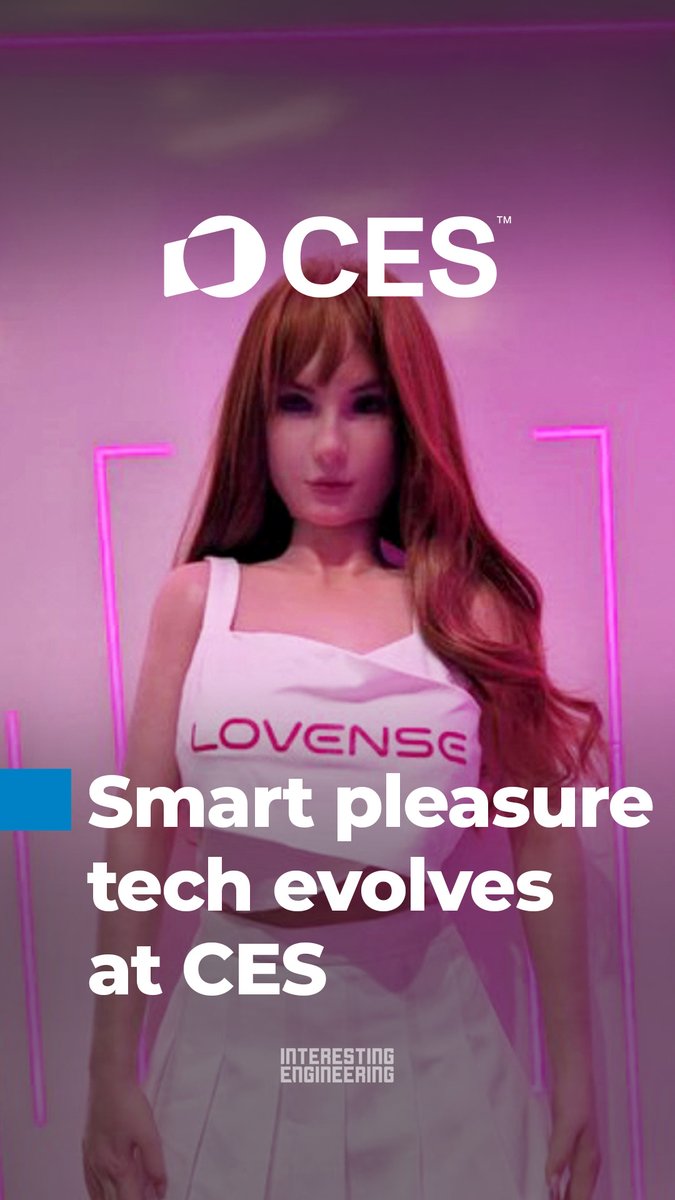 This humanoid robot shows off its smile at CES 2026. Developed by Lovense, it's the latest technology in the intimate companionship industry. What do you think? #ces #ces2026
