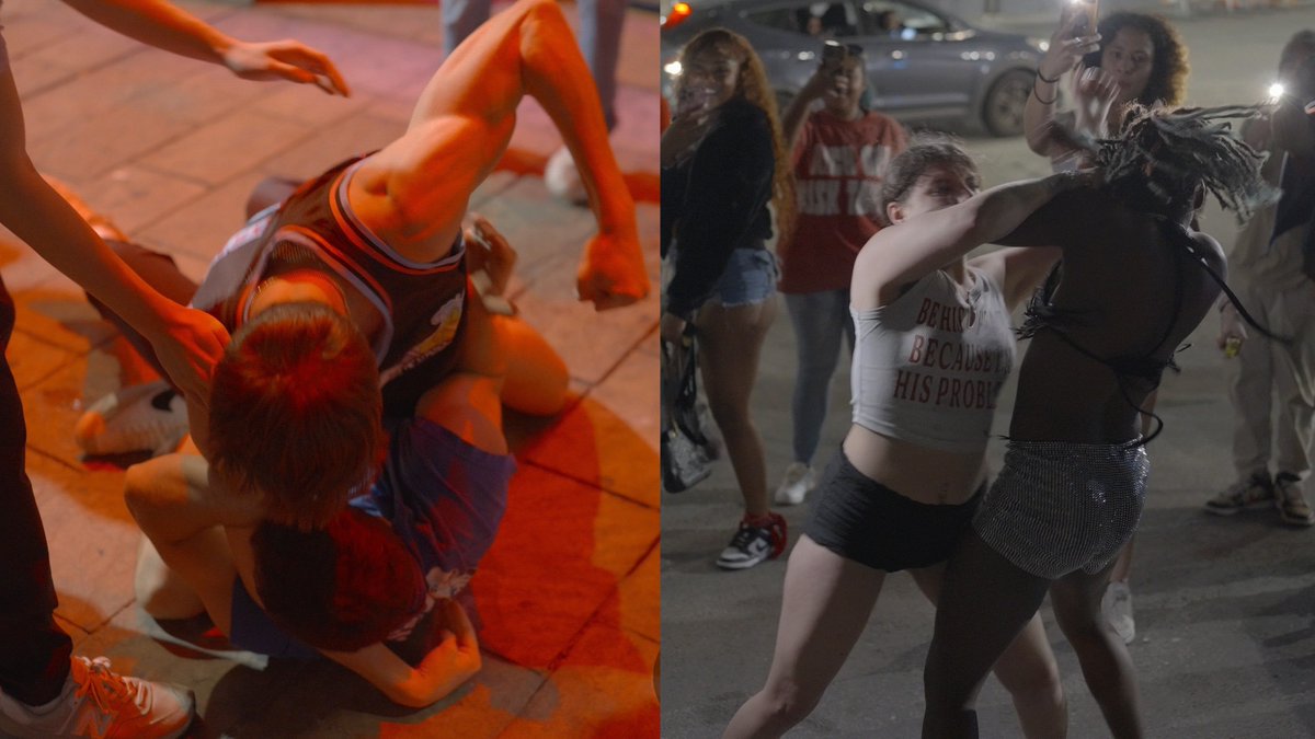 Fights break out on 6th Street Austin TX 1-9-2026 #fight #texas January 2026