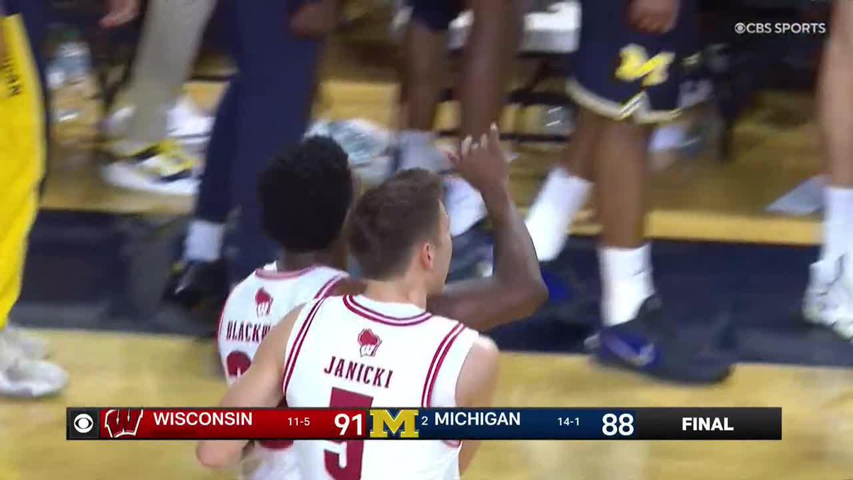 WISCONSIN TAKES DOWN MICHIGAN IN MICHIGAN
