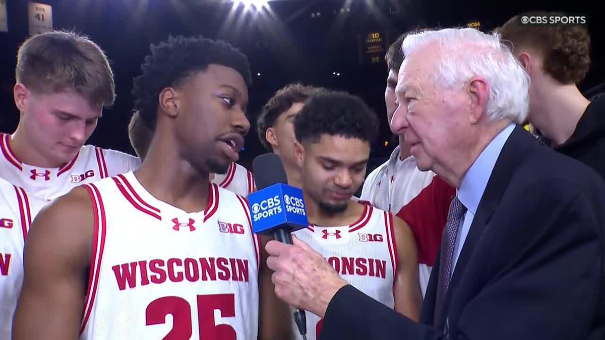 "I told this group, 'let's be the villain of today'" 😈 John Blackwell told Bill Raftery the Badgers had a chip on their shoulder today. Wisconsin Basketball