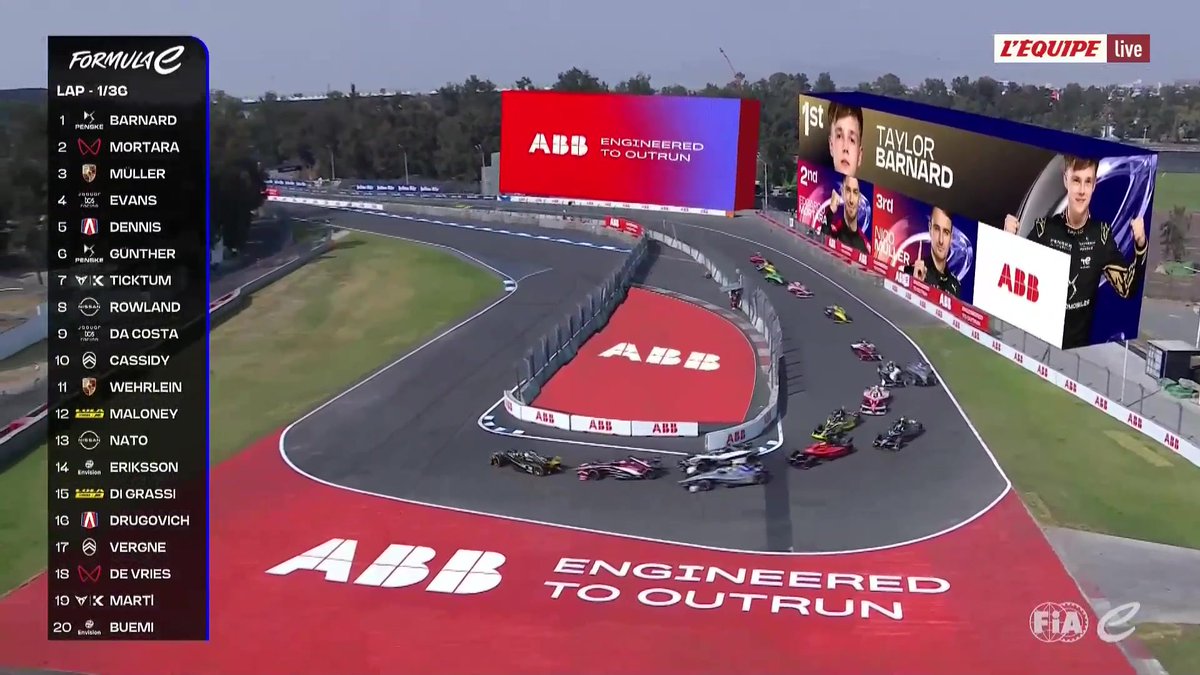 👀 Enorme erreur de Sébastien Buemi au départ du e-Prix de Mexico City ! #lequipeAUTO