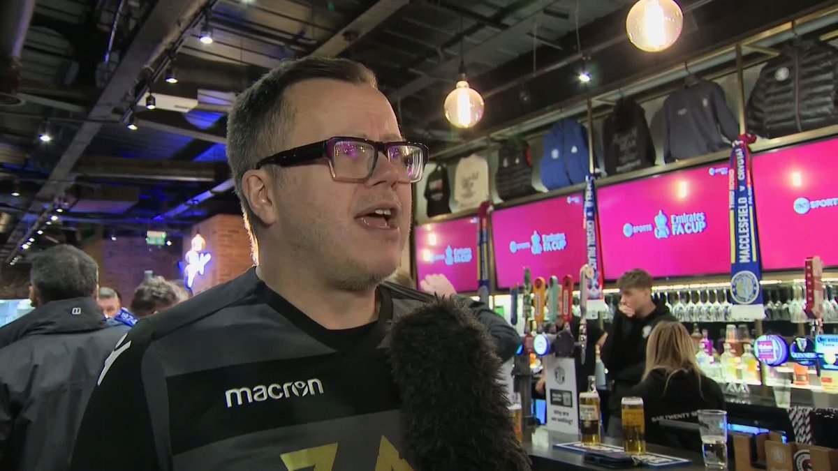 🗣️ "History made!" Macclesfield fans celebrate what was possibly the biggest upset in FA Cup history after they knocked out last season's winners' Crystal Palace.
