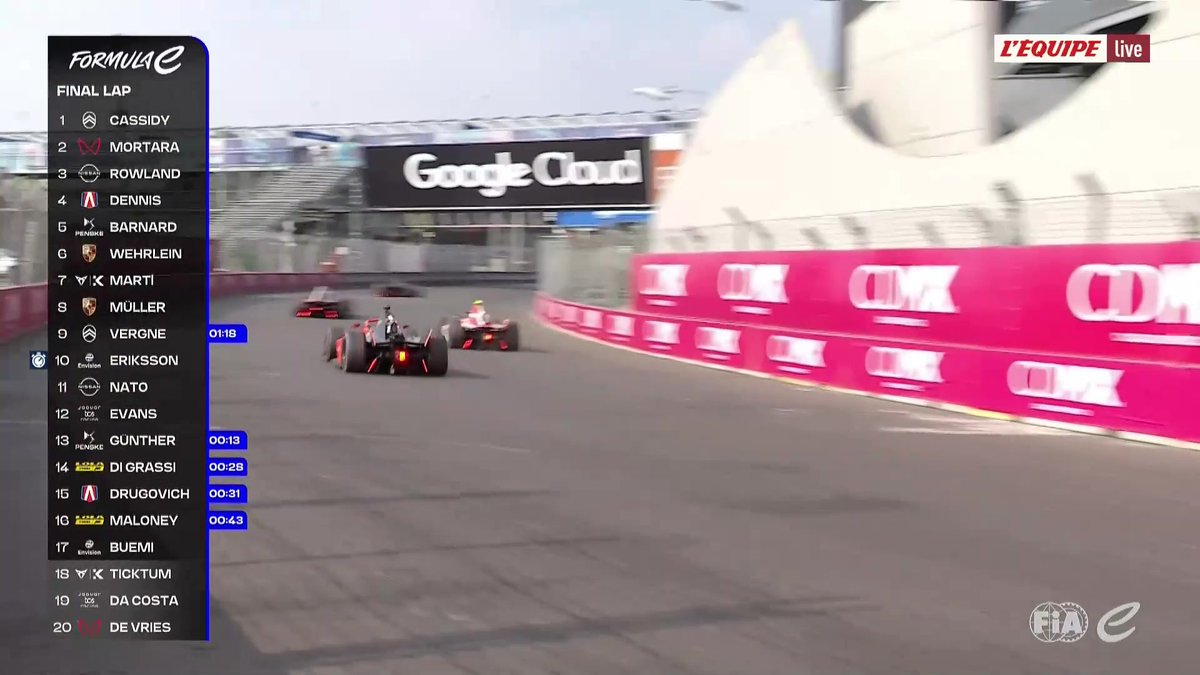 🏎️⚡ Première victoire de Citroën grâce à Nick Cassidy lors de l'e-Prix de Mexico City ! #lequipeAUTO