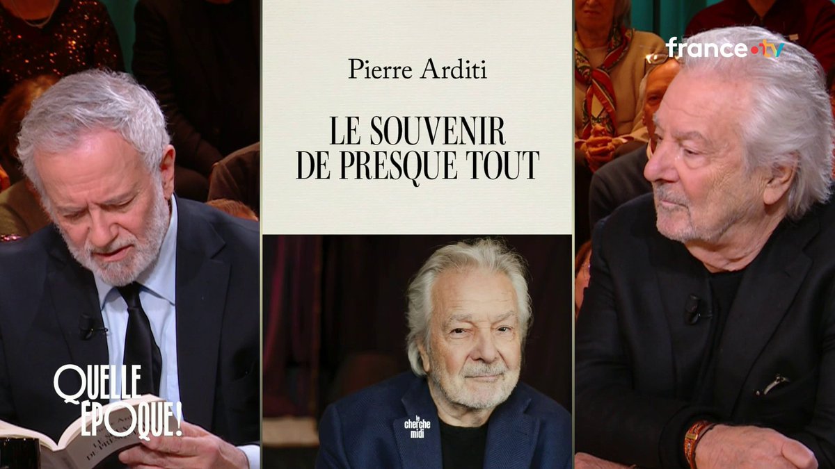 🫂 Beau moment d'émotion : Francis Huster lit un passage du livre de Pierre Arditi, "Le souvenir de presque tout", qui l'a particulièrement touché, où il évoque les dernières heures de son père. #QuelleEpoque Léa Salamé France tv