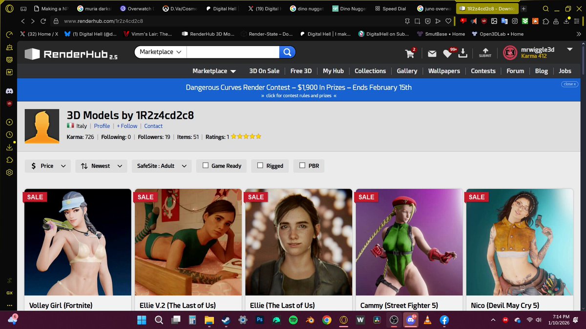 i Just wanted to give everyone the heads up, I was browsing renderhub looking for assets to use and I stumbled upon someone reselling a bunch of free models from smutbase which is a free site where you can get all these models for free. so just in case anyone else stumbles upon this avoid the scammer. sosiskaba6y AlexaVLewd x_RedEyes 🔞 | (OPEN COMMISSIONS) dzooworks🔞 keyd10iori 🔞 [Commisions Open] ChirpyChirp99 Open3DLab / SmutBase LeGuymelef Akuma 悪魔 👹 Mustard Yoboop 🏳️‍🌈