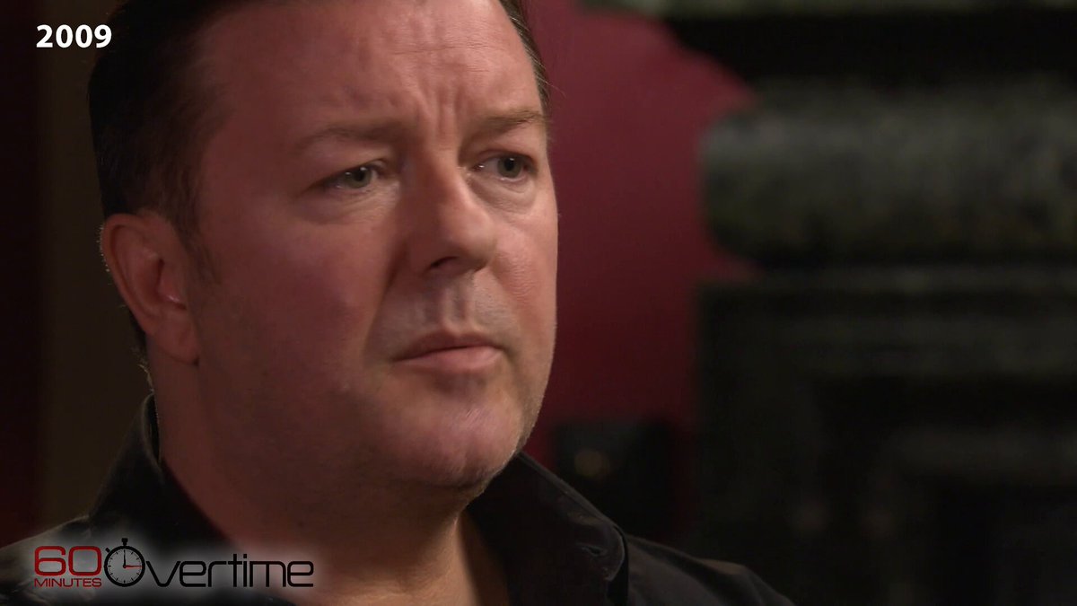 “I’m not proud of being rich,” comedian Ricky Gervais said in 2009. “It’s nothing to be proud of. I was lucky. Why am I paid a million times a nurse’s wages?” Gervais is nominated for a Golden Globe for his stand-up comedy special, “Ricky Gervais: Mortality.”