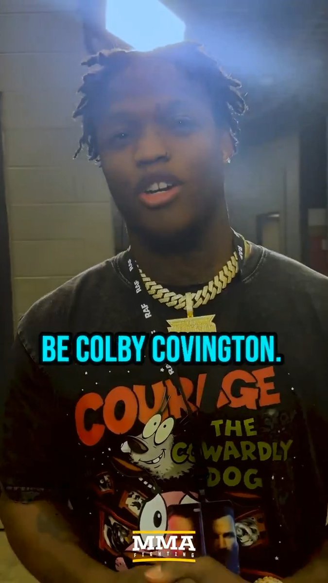 .Terrance McKinney predicts Colby Covington will tap out Luke Rockhold in the main event of RAF 5 (🎥: @mikeHeck_JR)