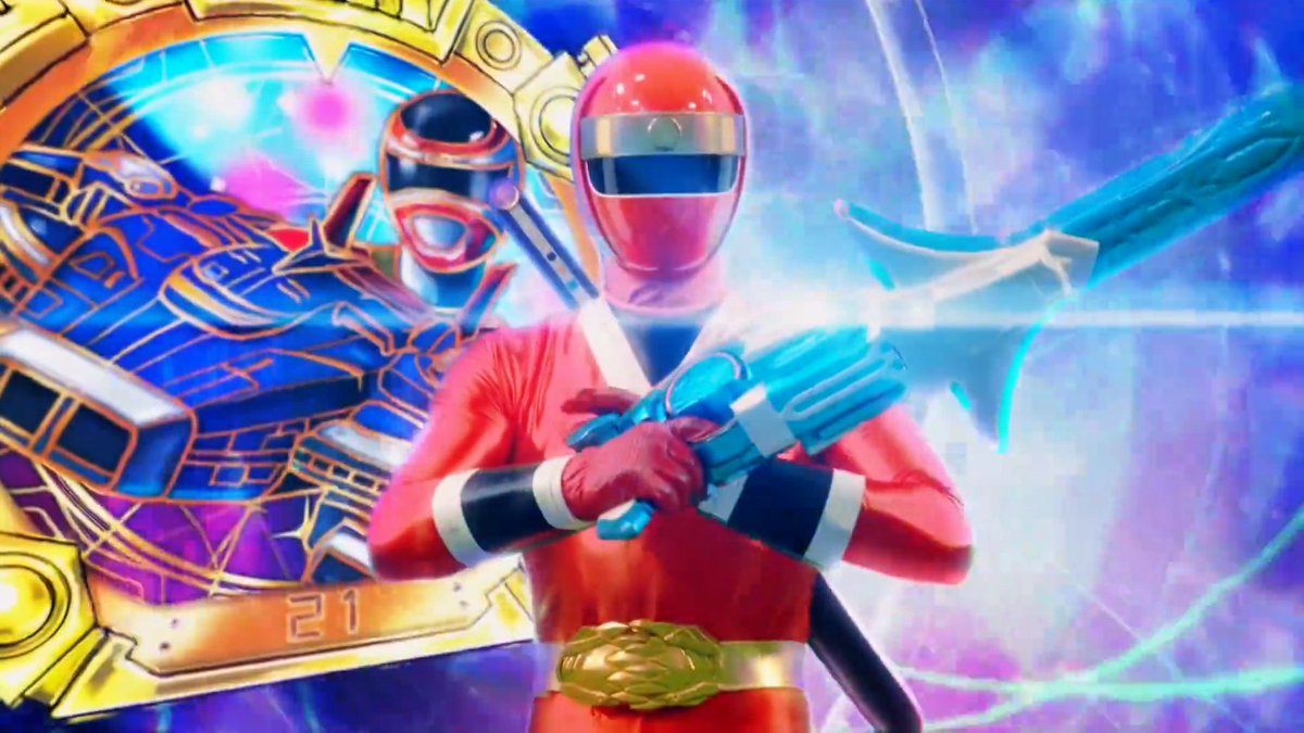 ニンジャレッドと歴代戦隊の装備のコラボは熱い 即座に扱えるサスケの経験値が違う #ゴジュウジャー #nitiasa