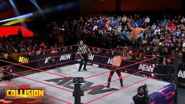 TORNILLO HURRICANRANA FROM @KOMANDERCRMX! Watch #AEWCollision LIVE on TNT &amp; HBO Max