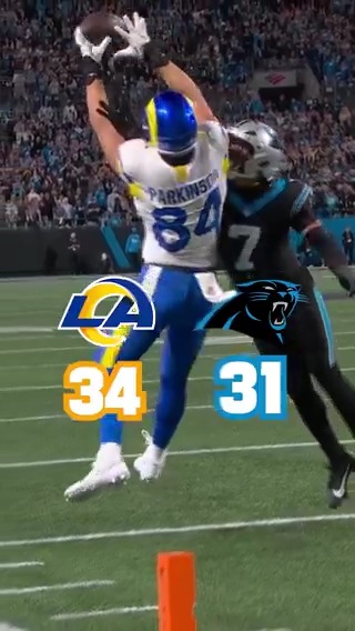 That's one way to kick off the NFL Playoffs 🔥 Los Angeles Rams Carolina Panthers