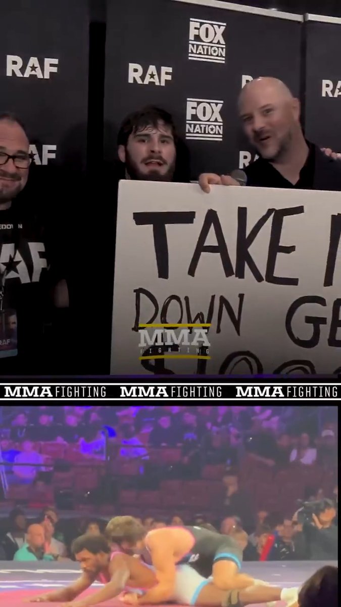 Georgio Poullas joins @mikeHeck_JR backstage to give his immediate reaction to his win over Mugzy at RAF 5 🤼‍♂️