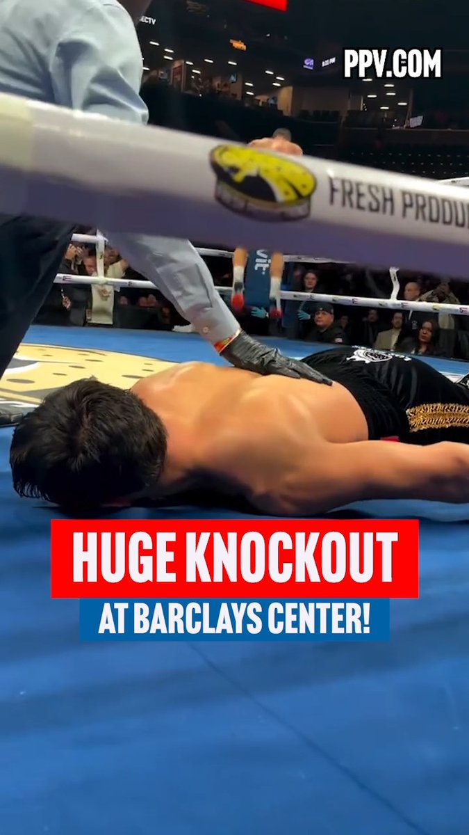 OUT COLD! 🥶 Nestor Bravo scores a HUGE KO over Pedro Campa on the Matias vs Smith undercard in Brooklyn 😱