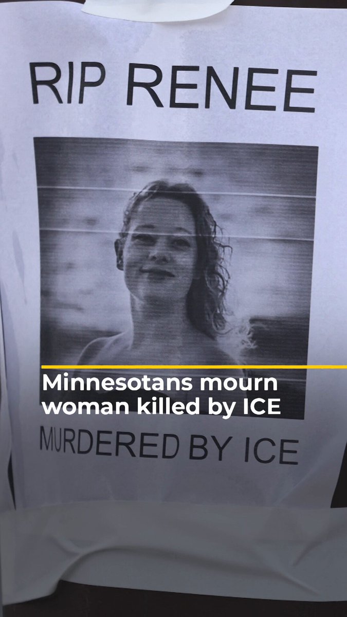 #ICYMI: Footage shows people paying tribute to 37-year-old Renee Nicole Good, who was fatally shot in her car by ICE agents in Minneapolis, Minnesota on Friday. Her killing has sparked outrage and protests as the FBI probes the incident.