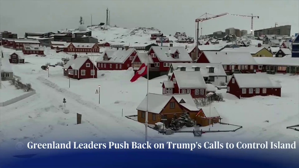 Earlier this week, President Trump said, "We are going to do something on Greenland, whether they like it or not." But Greenland, a territory of Denmark and a NATO ally, is rejecting the threats. Willie James Inman has the latest.