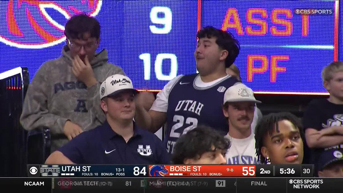 After a tweet from Boise State offered "ANY and ALL students...get a FREE ticket," a collection of Utah State fans decided to plan the 4.5 hour trip from Logan, Utah to Boise, Idaho. Utah State coaching staff then raised money for their fans to make the trip. USU Men's Hoops