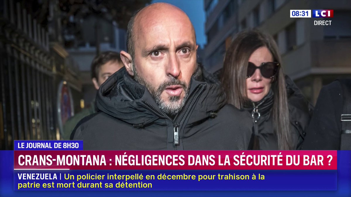 🔴 Crans-Montana : négligences dans la sécurité du bar ? Le gérant de l'établissement a évoqué pendant son audition, que TF1/LCI s'est procurée, une porte verrouillée de l'intérieur ⬇️ Le point La Matinale LCI présentée par @ClaireFournier_ &amp; Guillaume Cérin