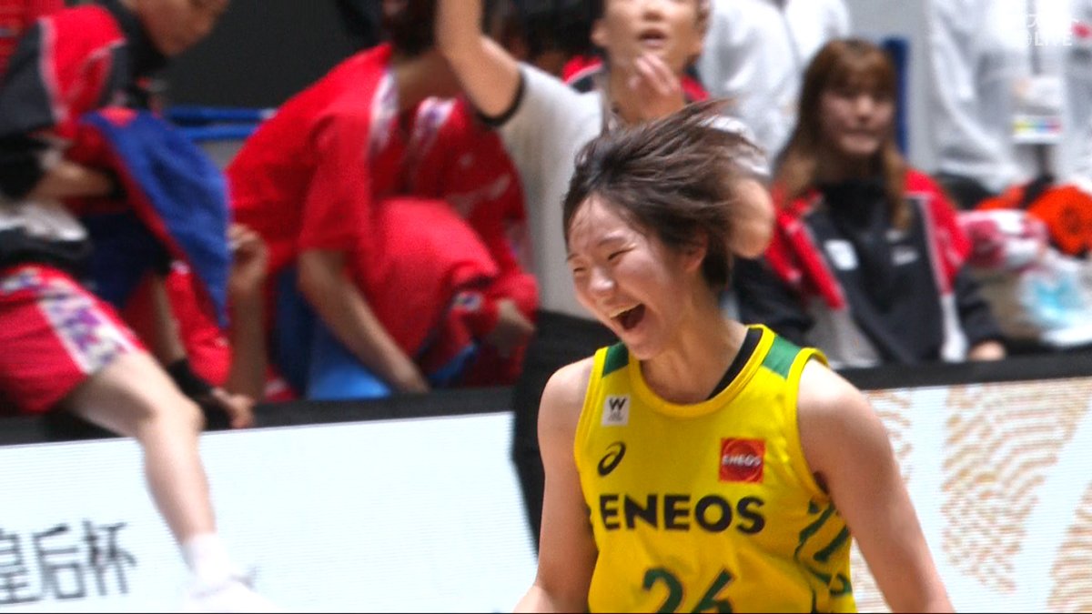 #宮崎早織 から託された🏀は 昨日20歳の🎂 #田中こころ ！大事な場面で貴重なスリーポイント🌻 🏀皇后杯決勝🏆 #デンソーアイリス 🆚 #ENEOSサンフラワーズ #バスケットLIVE 配信📡 #皇后杯バスケ ENEOSサンフラワーズ🌻ENEOS Sunflowers【公式】