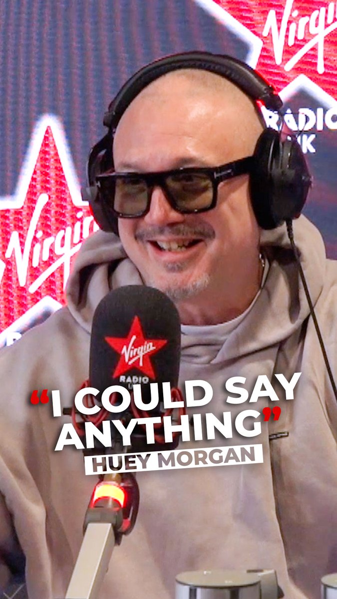 Huey Morgan is LIVE Saturdays and Sundays from 10am on Virgin Radio! 📻 😀 🎉 Listen to @officialhuey ⬇️