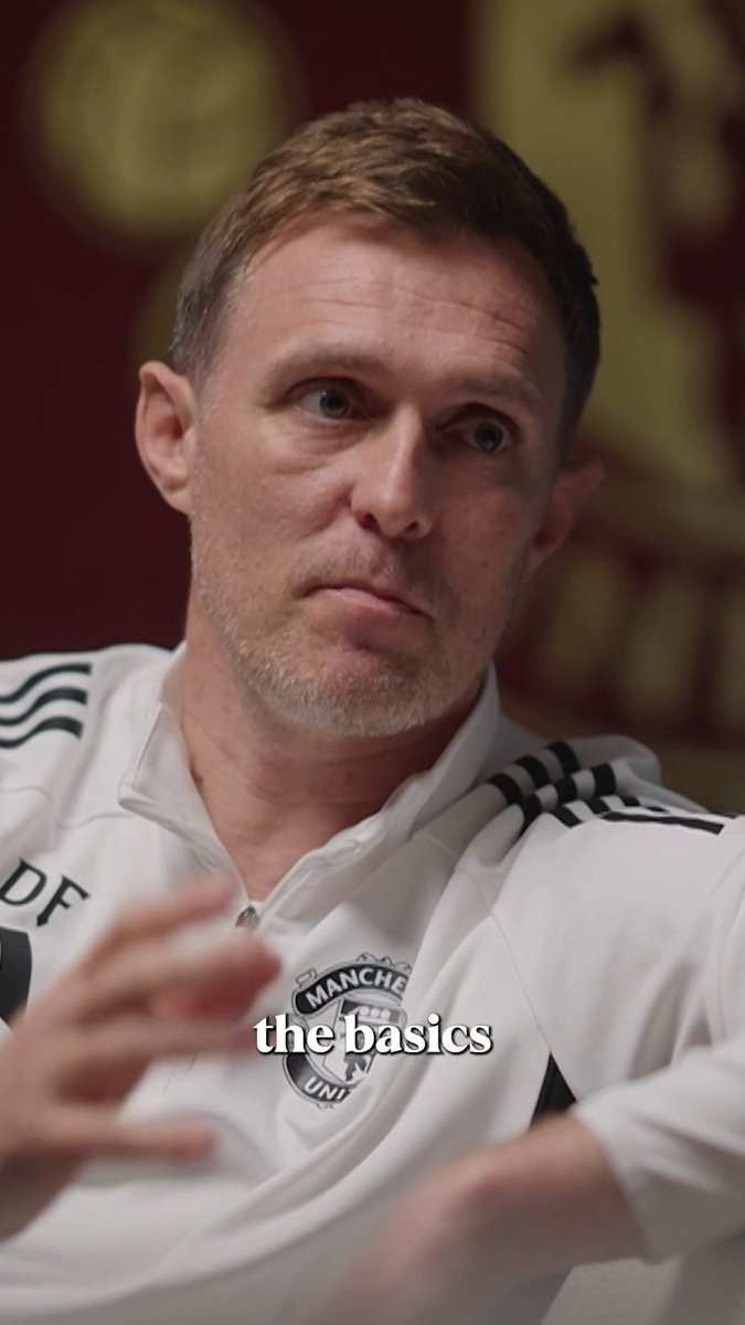 Man United's interim manager Darren Fletcher talking about what kind of football he likes to see from his side 🧠