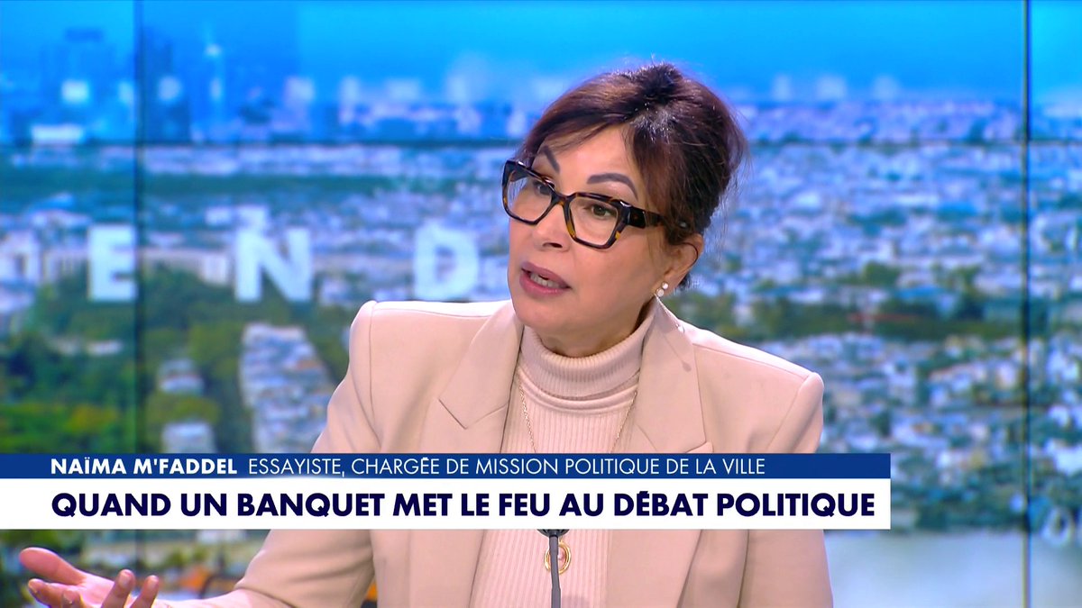 Naïma M'Faddel à propos du succès du banquet du canon français remis en cause : «Moi cette gauche je n'en peux plus» dans #MidiNewsWE