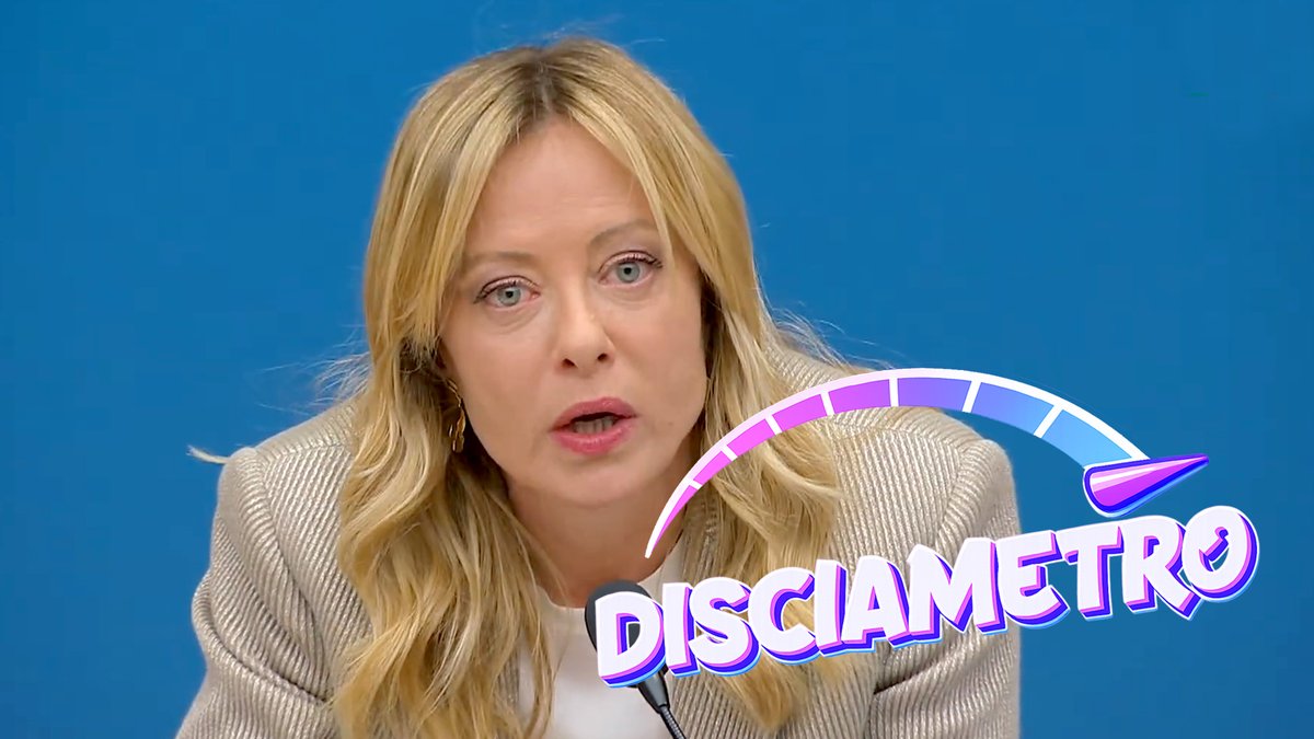 Tutti i 'Disciamo' del presidente Meloni. Nasce oggi il DISCIAMETRO!