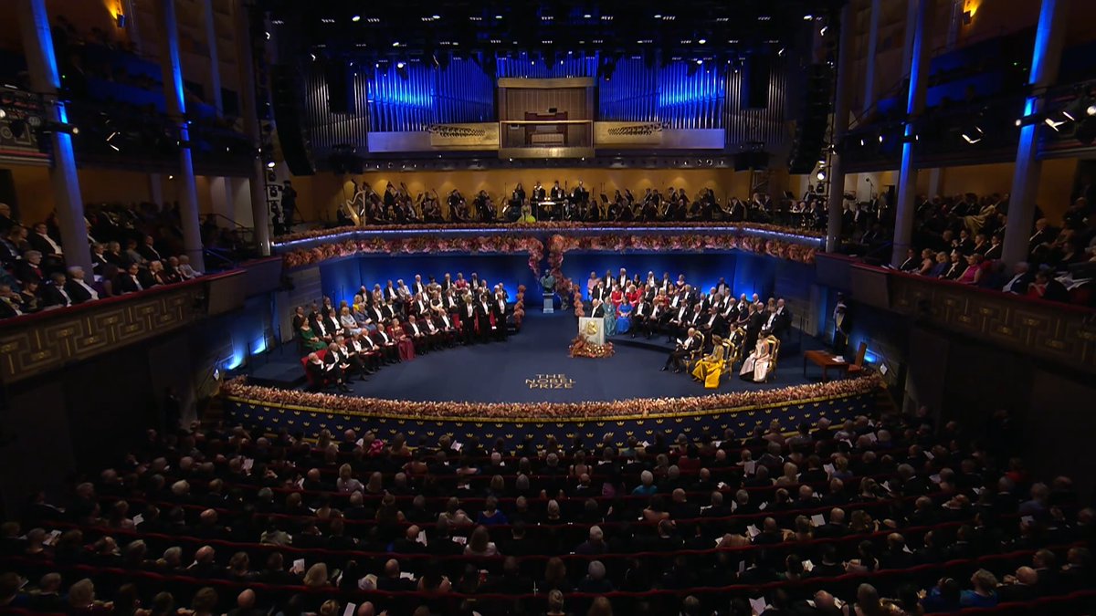 Congratulations to our 2025 economic sciences laureates Joel Mokyr, Philippe Aghion and Peter Howitt. Watch the very moment the laureates received their prizes on 10 December.