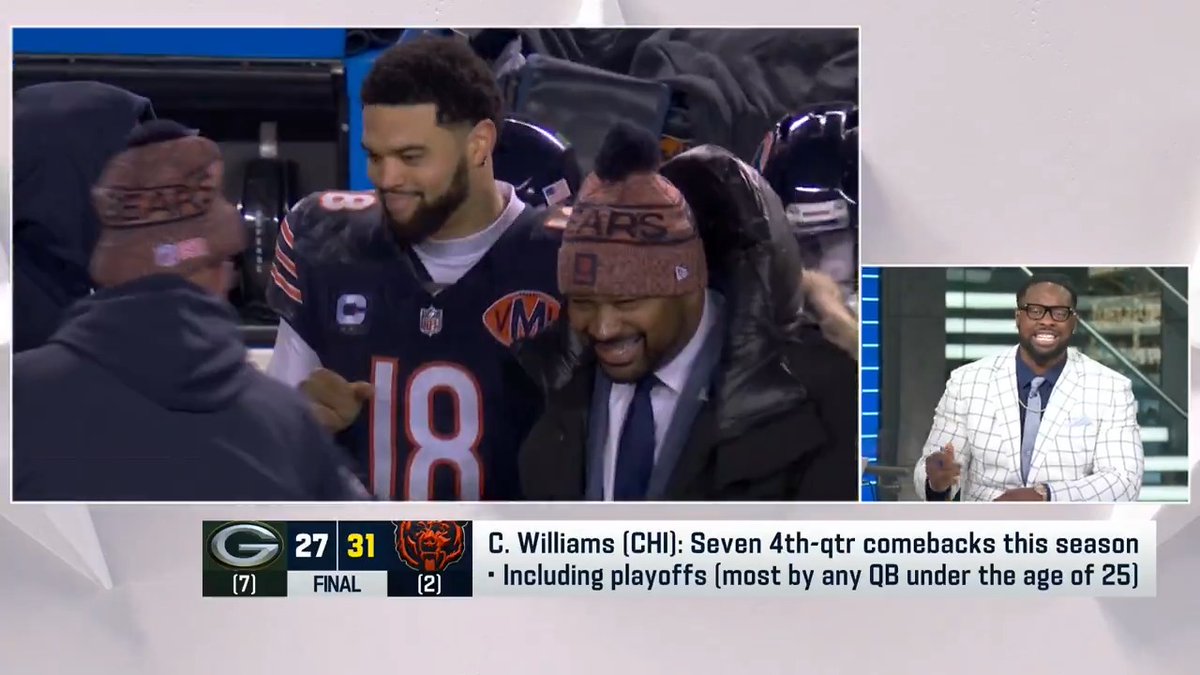 "Caleb Williams is the best Bears quarterback ever." Gerald McCoy has been very impressed with the natural talent and playmaking abilities of Caleb Williams 🙌