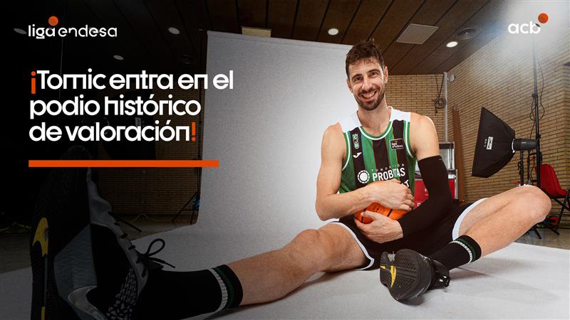 📈 Actuación histórica de Ante Tomić ¡Se convierte en el 3⃣º JUGADOR MÁS VALORADO de la historia de #LigaEndesa, superando a Granger Hall! Solo necesitaba 10 créditos, pero se ha marcado un partidazo de 3⃣9⃣ de valoración (tope personal), más los 2⃣4⃣ puntos y 1⃣5⃣ rebotes. INCREÍBLE 👏