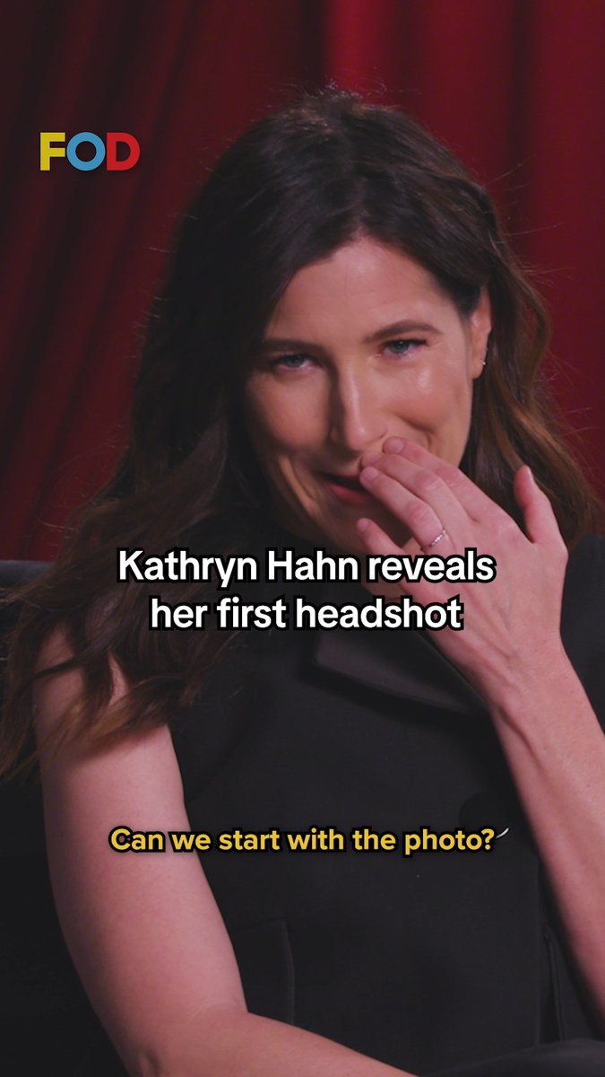 Kathryn Hahn tells the story about her first Hollywood headshot