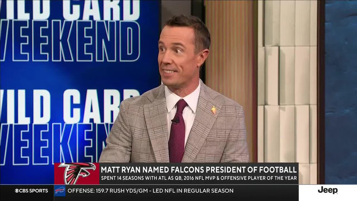 Matt Ryan discusses his new role as President of Football for the Atlanta Falcons