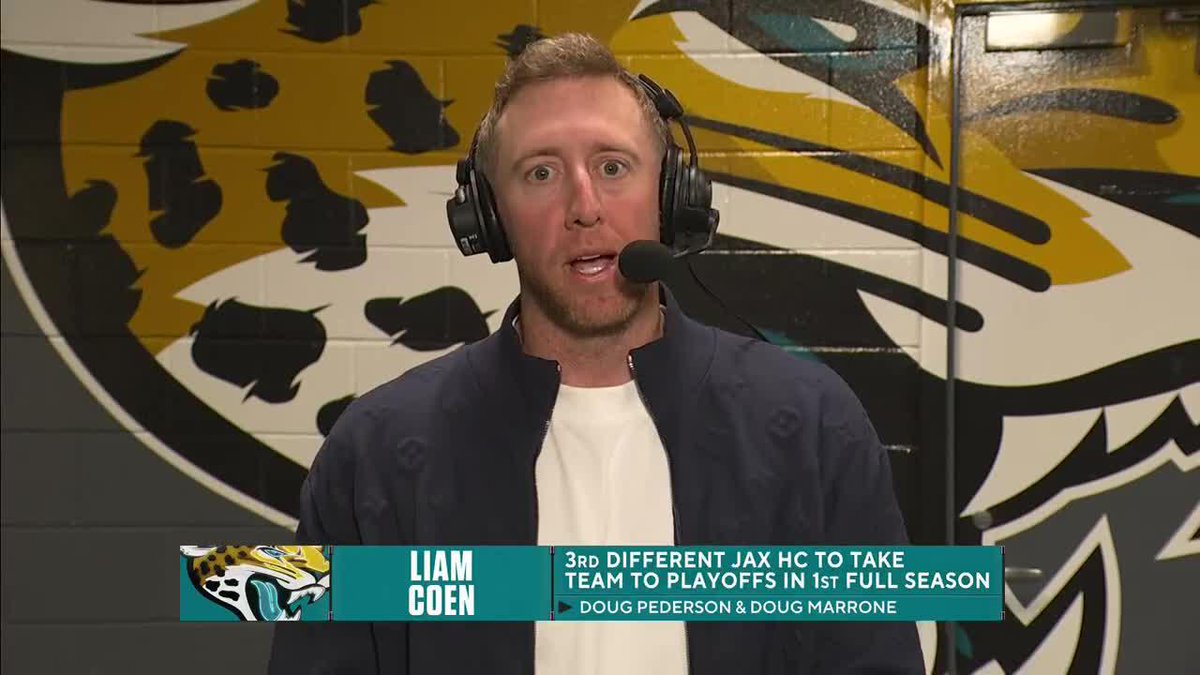 "The message was 'be you.'" Ahead of his first playoff game as a head coach, Liam Coen had a clear message for his team.