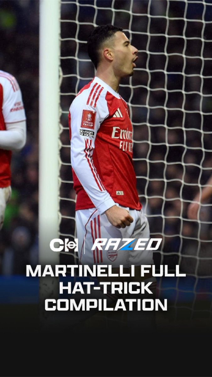 ⚽️ 24’ ⚽️ 50’ ⚽️ 71’ Gabriel Martinelli’s hat-trick for Arsenal against Portsmouth from the away fans perspective. 🇧🇷🔥
