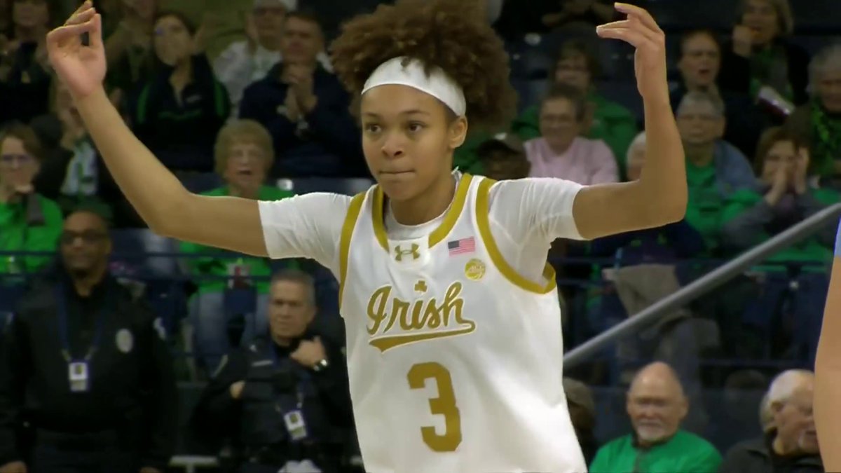 This sequence for Notre Dame 🔥 Watch No. 22 North Carolina-Notre Dame on ESPN and the ESPN App 🍿