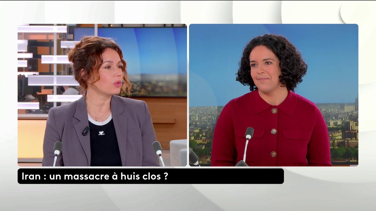 🔴 Iran : "Donald Trump n’est pas la solution. L’ingérence américaine ne ferait qu’aggraver la situation. La seule voie légitime, c’est le droit international et l’ONU. Le peuple iranien doit décider par lui-même", assure Manon Aubry (LFI). #ToutEstPolitique #canal16