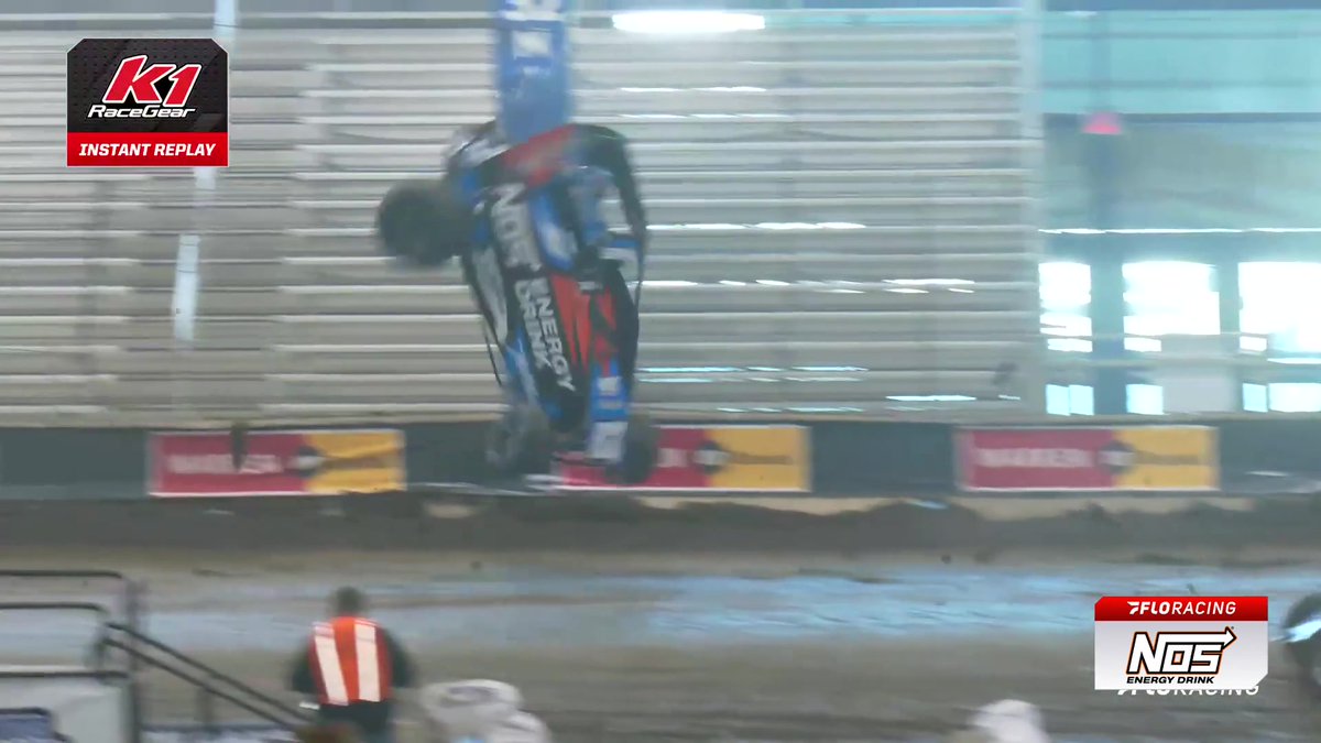 Ryan Bernal takes a wicked tumble in #ChiliBowlNationals practice!