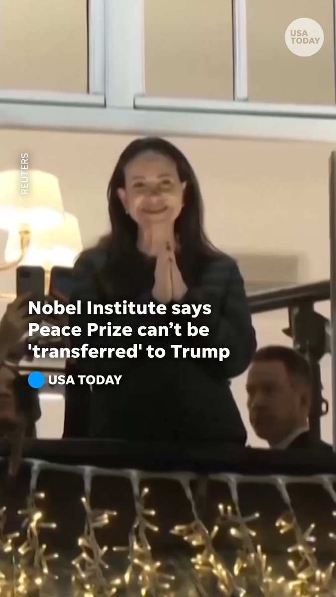 Venezuelan opposition leader María Corina Machado will not be able to hand over her 2025 Nobel Peace Prize to President Donald Trump, despite recent suggestions she has made about doing so, the Norwegian Nobel Institute said.