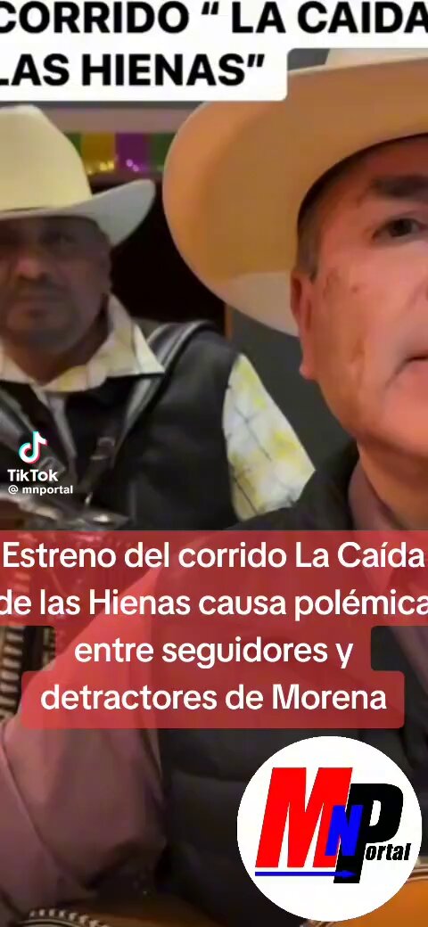 Que lindo es el corrido de las Hienas. 🎵🎵Las hienas que NOS gobiernan .... 🎼🎼🍺🍻 NO CREAS QUE SE REFIEREN A TI Claudia Sheinbaum Pardo solo es mera coincidencia....