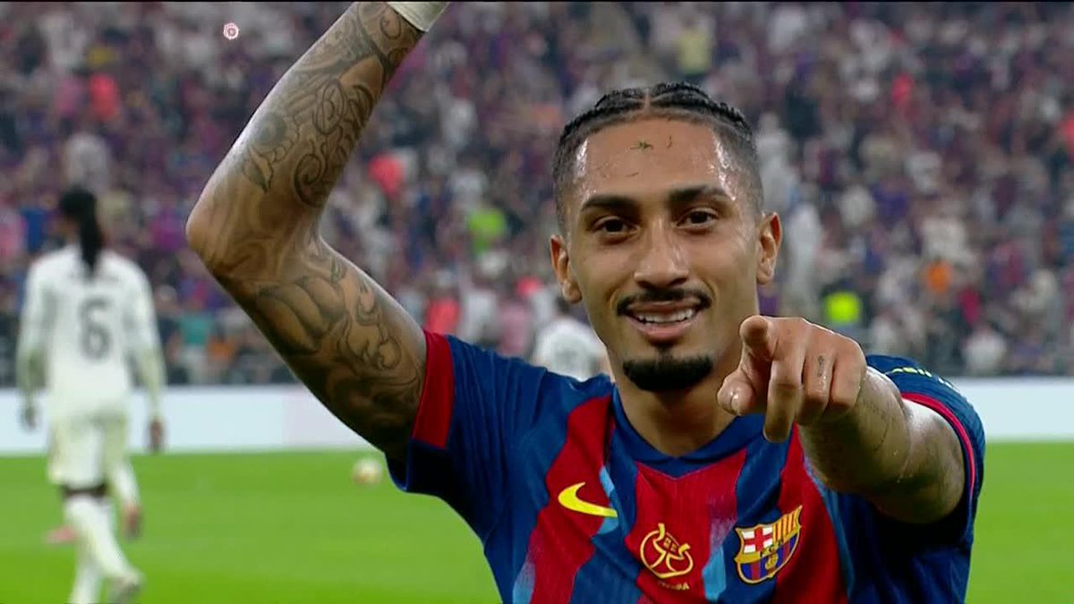 RAPHINHA DOUBLE TO GIVE BARCELONA THE LEAD! Catch the finish on ABC!