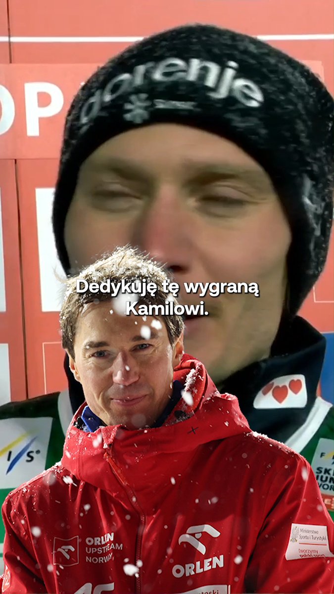 Czy możemy już oficjalnie zgłosić wniosek o przyznanie Anże Laniszkowi obywatelstwa polskiego? 🤍🤍🤍 ❤️❤️❤️ Dobrze, że to on akurat dziś wygrał. Wielka klasa sportowca i człowieka. #skijumpingfamily #Zakopane