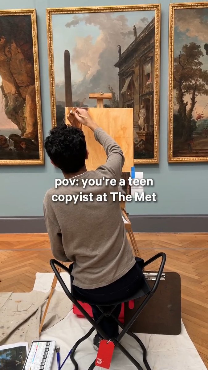 Apply for the Teen Copyist program by January 25 🎨 Grow your artistic skills by joining the 150-year-old practice of copying artworks at The Met. Spend February break working in graphite, charcoal, and acrylic paint, meeting other teens interested in art, and getting feedback from a teaching artist. Learn more: