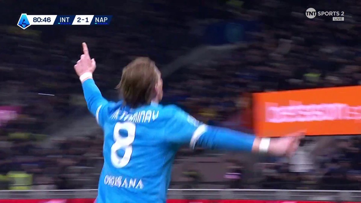 MCTOMINAY AGAIN 🔥 Mr Napoli finds his side an equaliser for the second time against Inter 💪 📺 TNT Sports & discovery+ UK